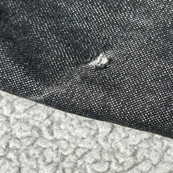 Duke Haband Jacket Mens XL Denim Blue Aztec Lined Full Zip Workwear Western - Picture 9 of 14